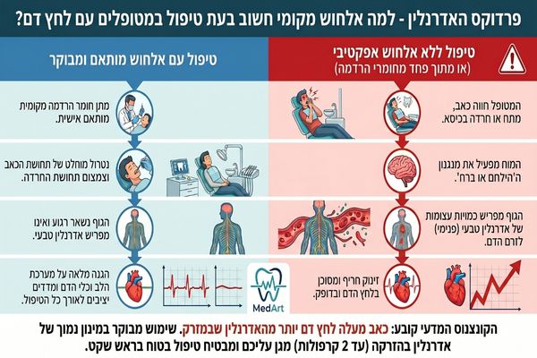 למה אלחוש מקומי חשוב אצל מטופלים עם לחץ דם